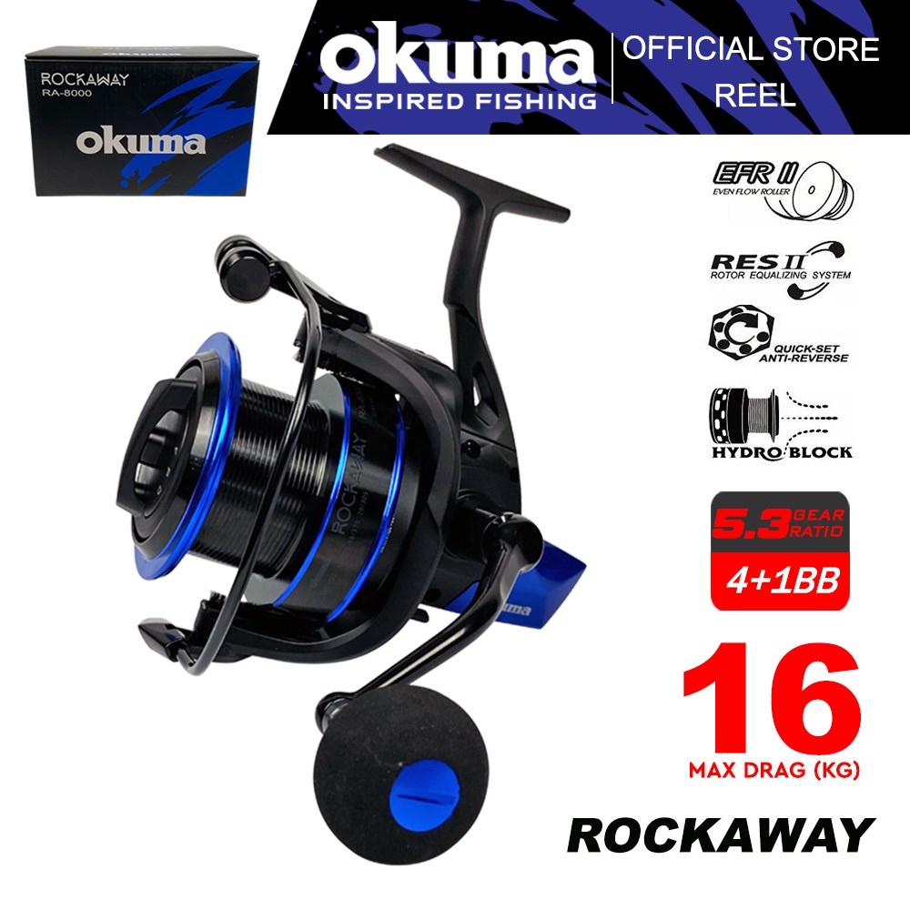 Okuma - Rockaway RA-8000 - O ANZOL - Artigos de Pesca Desportiva